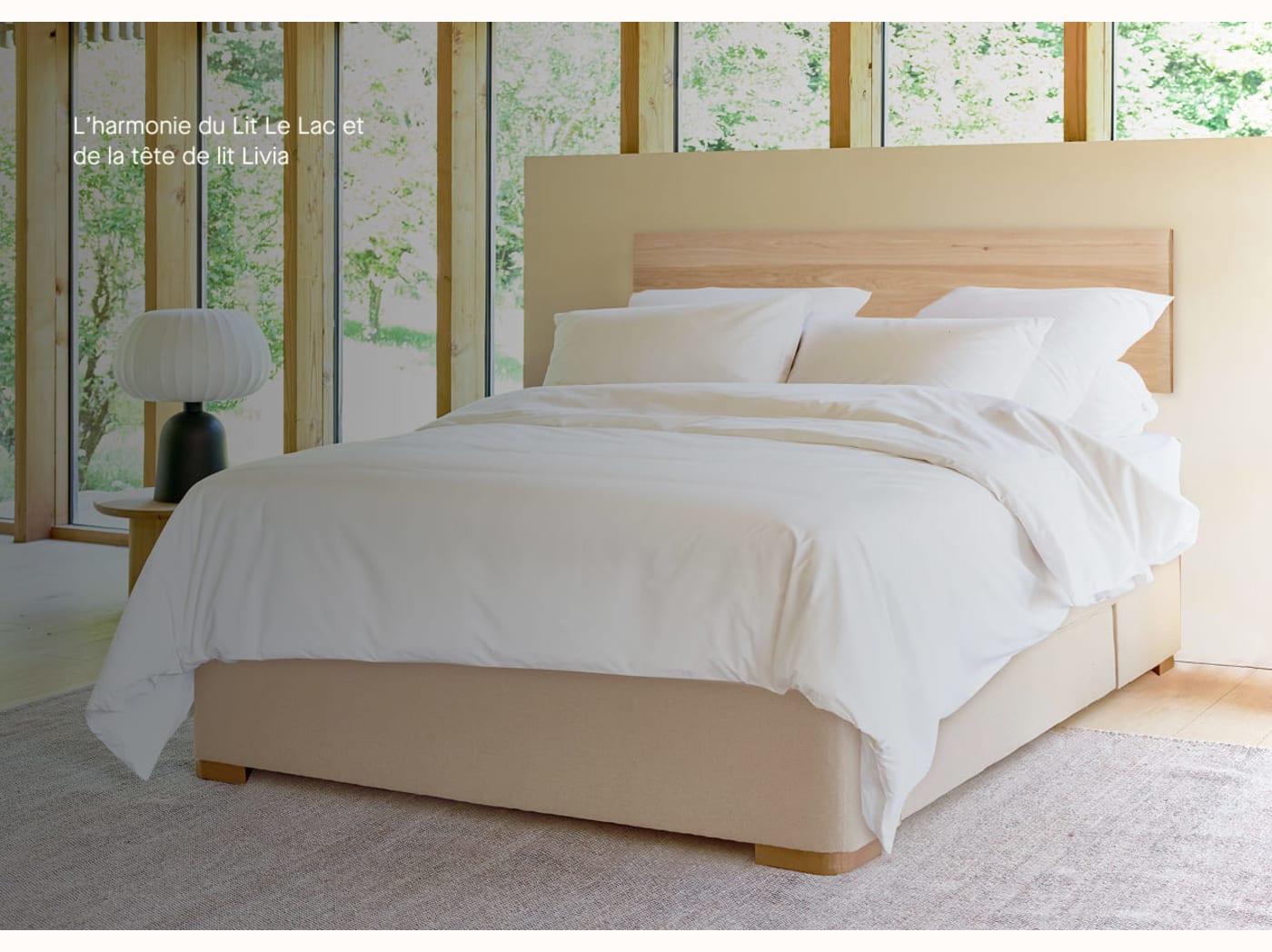 Letto imbottito con cassetti premium - LE LAC