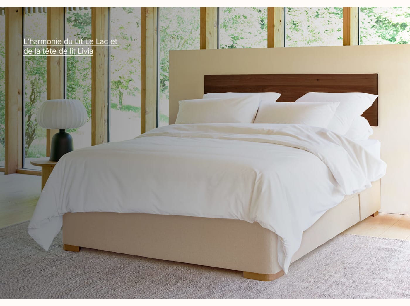 Letto imbottito con cassetti premium - LE LAC