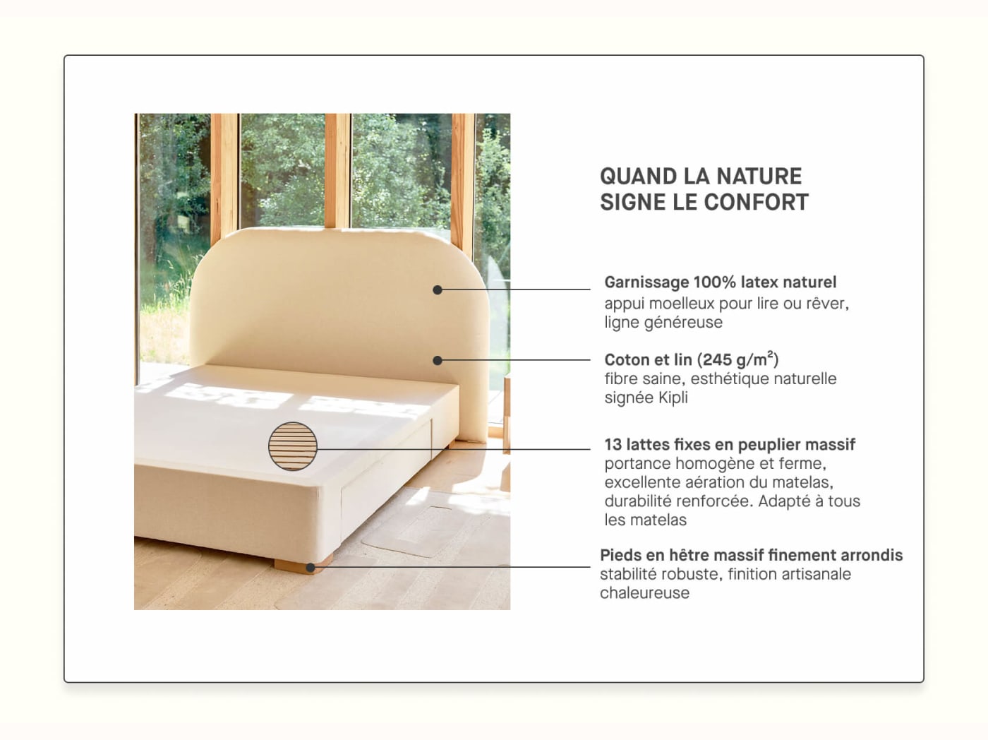 Letto imbottito con cassetti premium - LE LAC