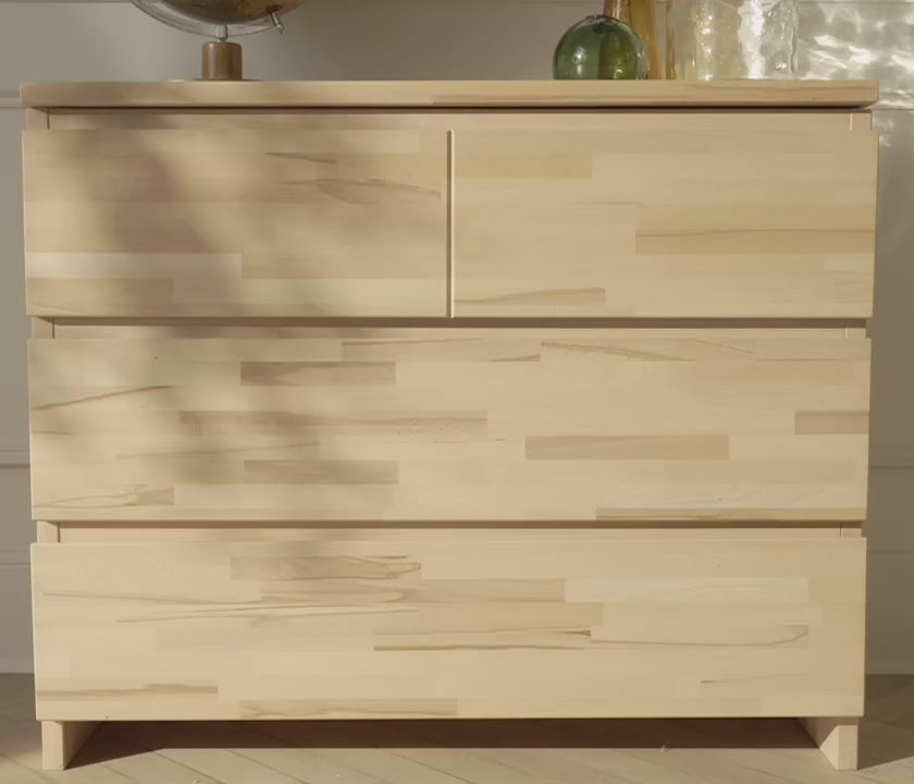Carica il video: Comò in legno massello AVA