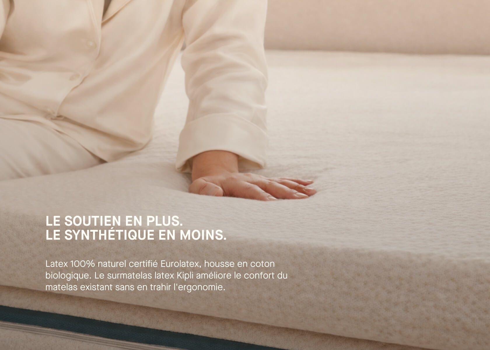 Surmatelas en latex naturel