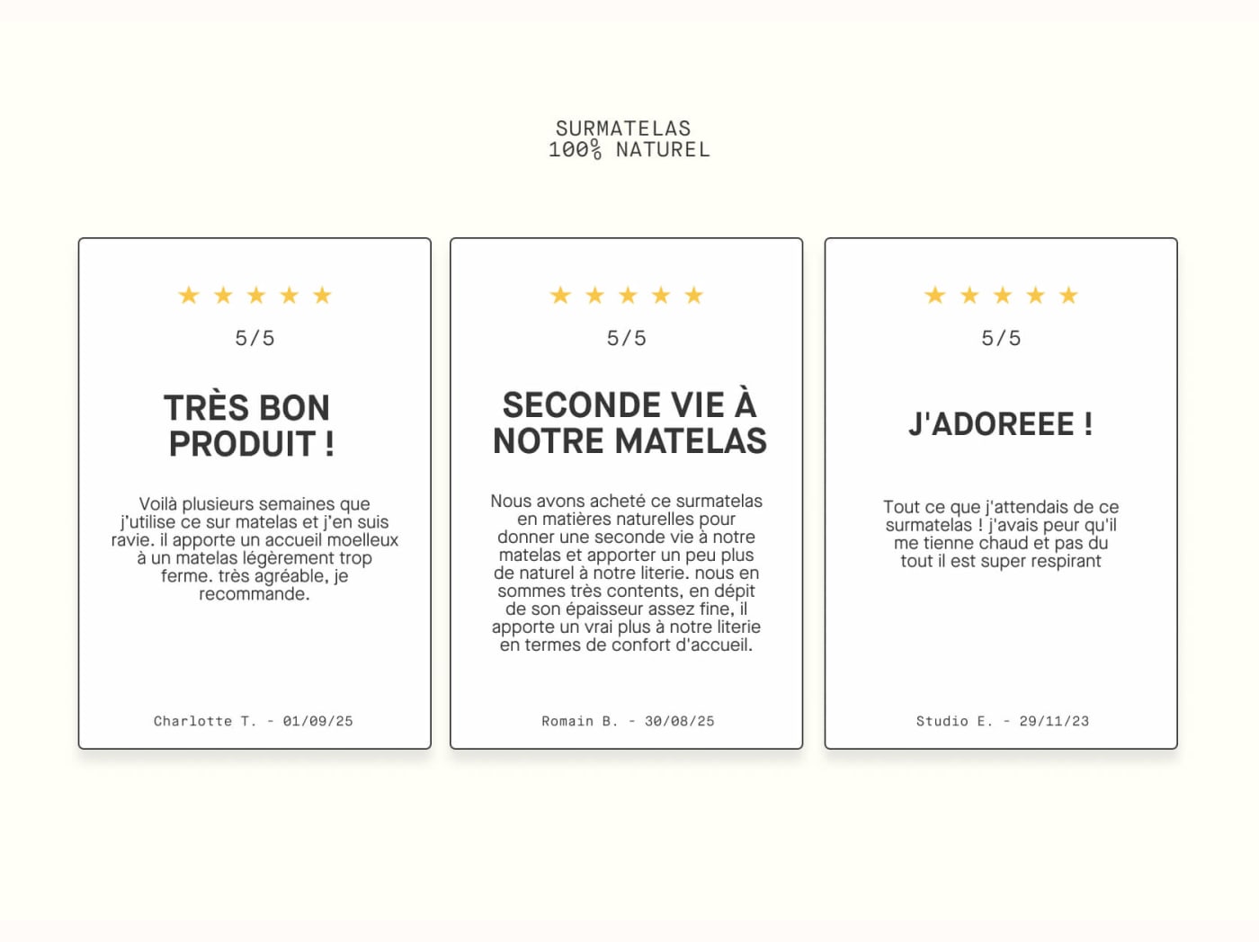 Coprimaterasso 100% naturale
