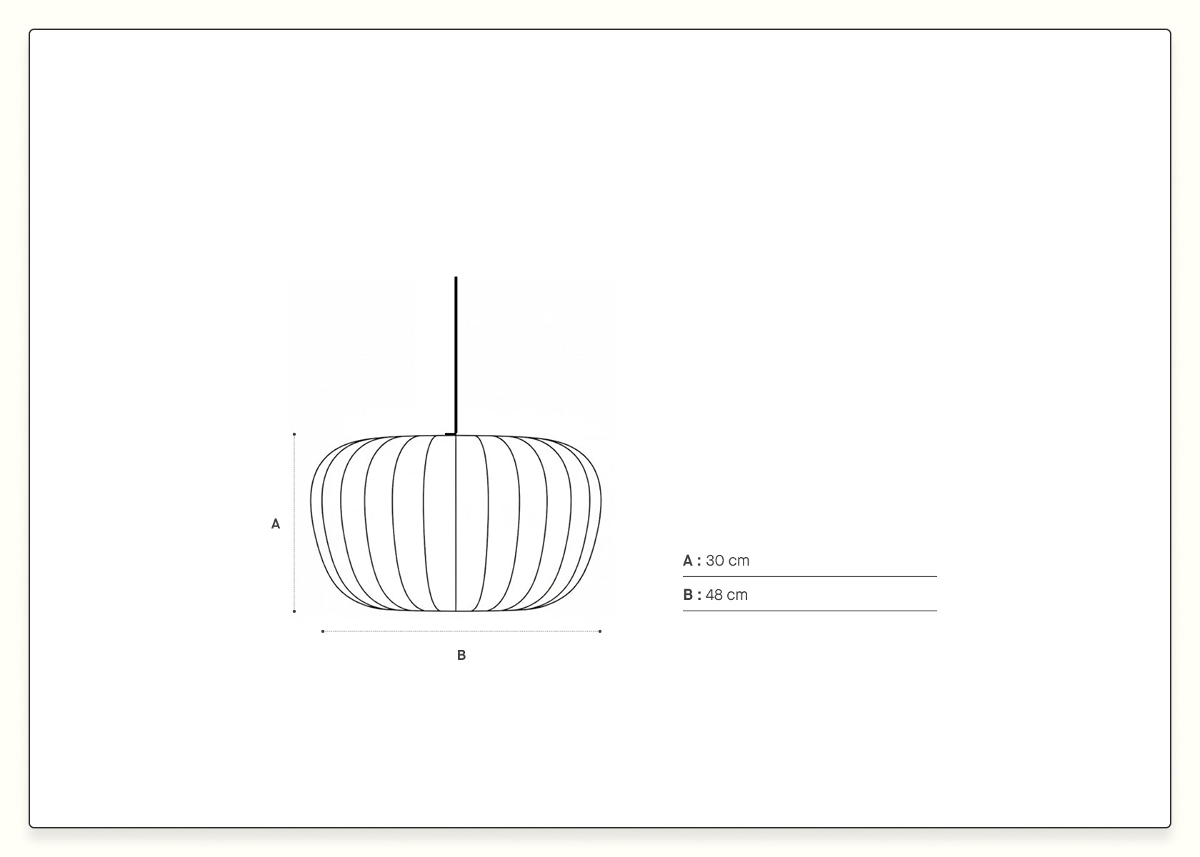 Lampada a sospensione Hikari