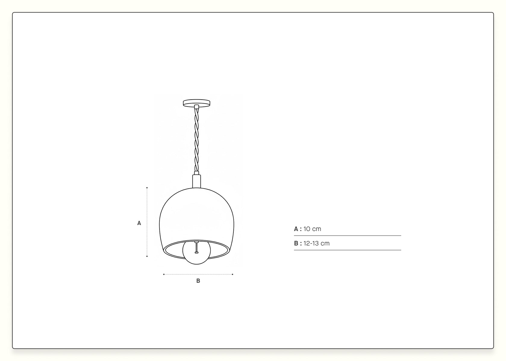 Lampada a sospensione in ceramica MARA