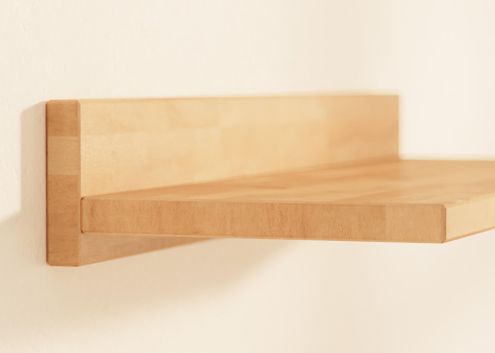 AVA Wandregal aus Massivholz