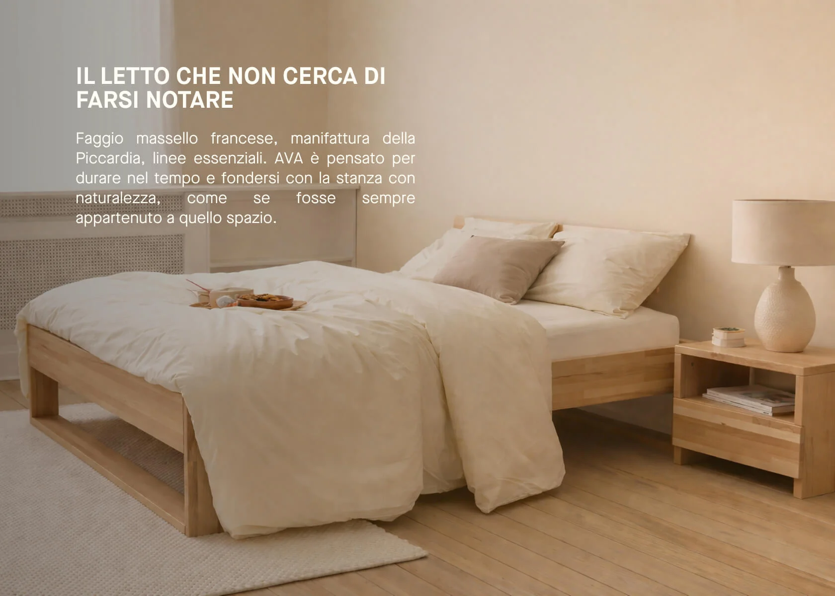 Letto in legno massiccio AVA