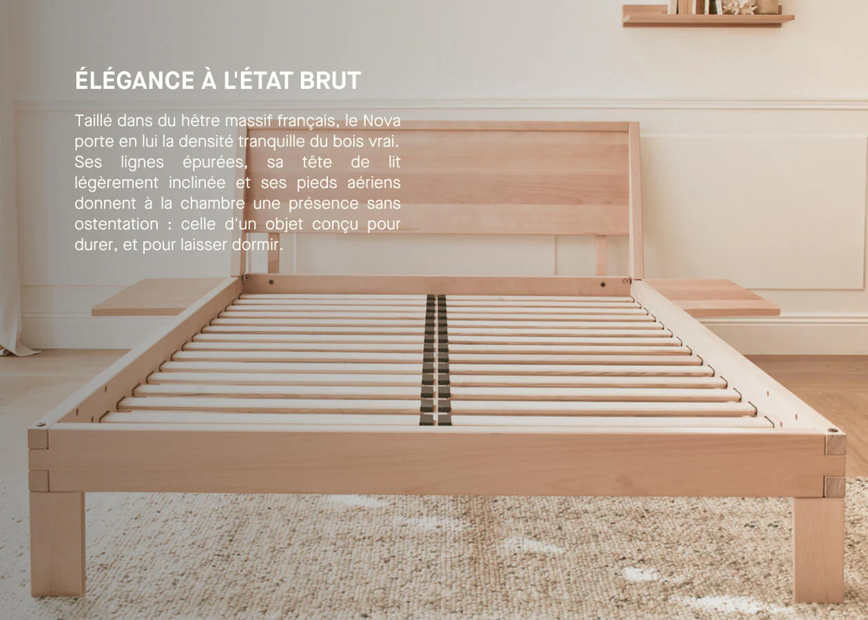 Letto in legno massiccio NOVA