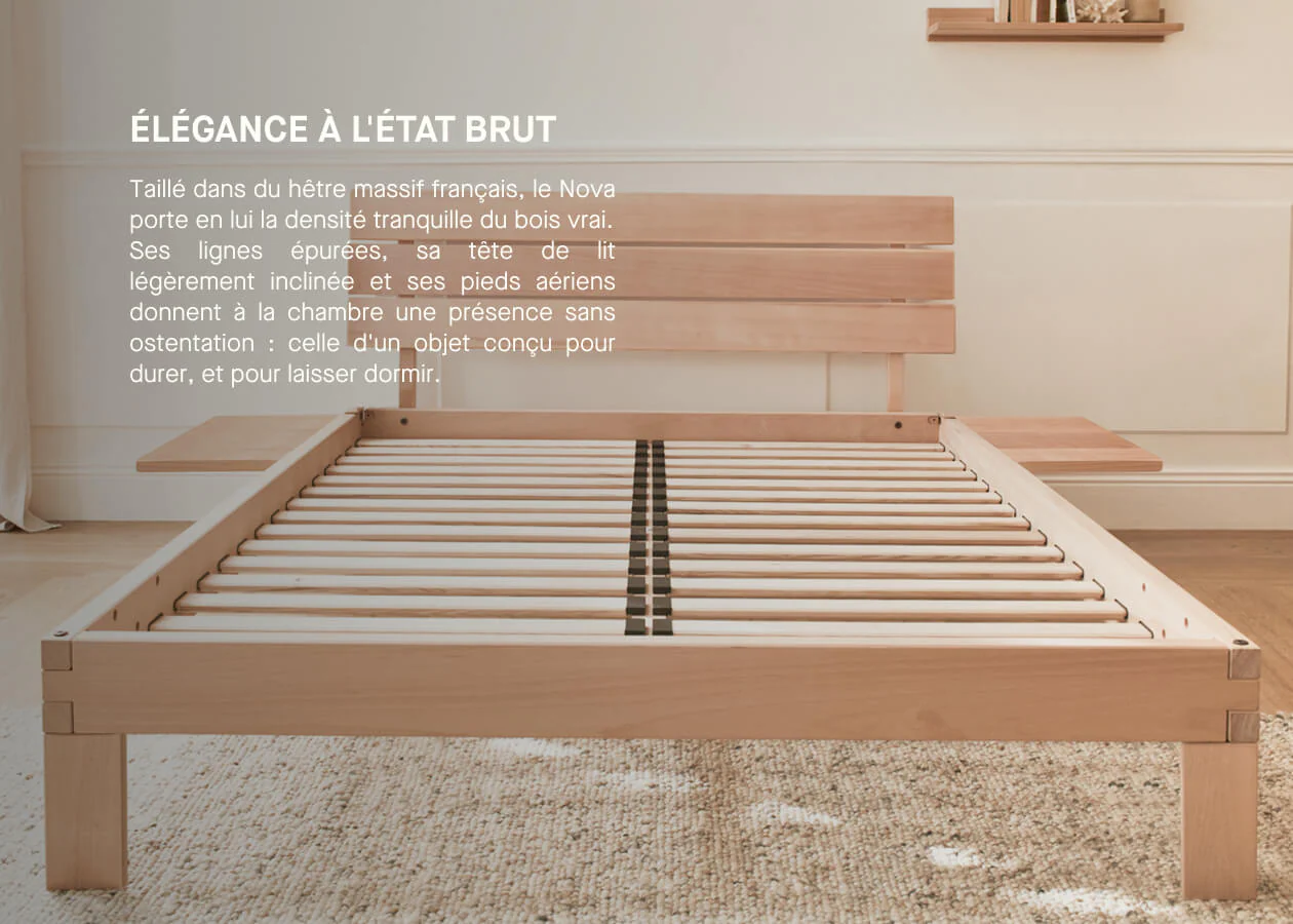Letto in legno massiccio NOVA