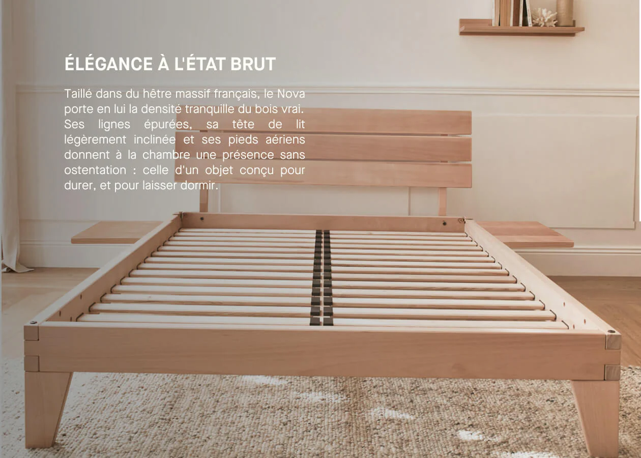 Letto in legno massiccio NOVA