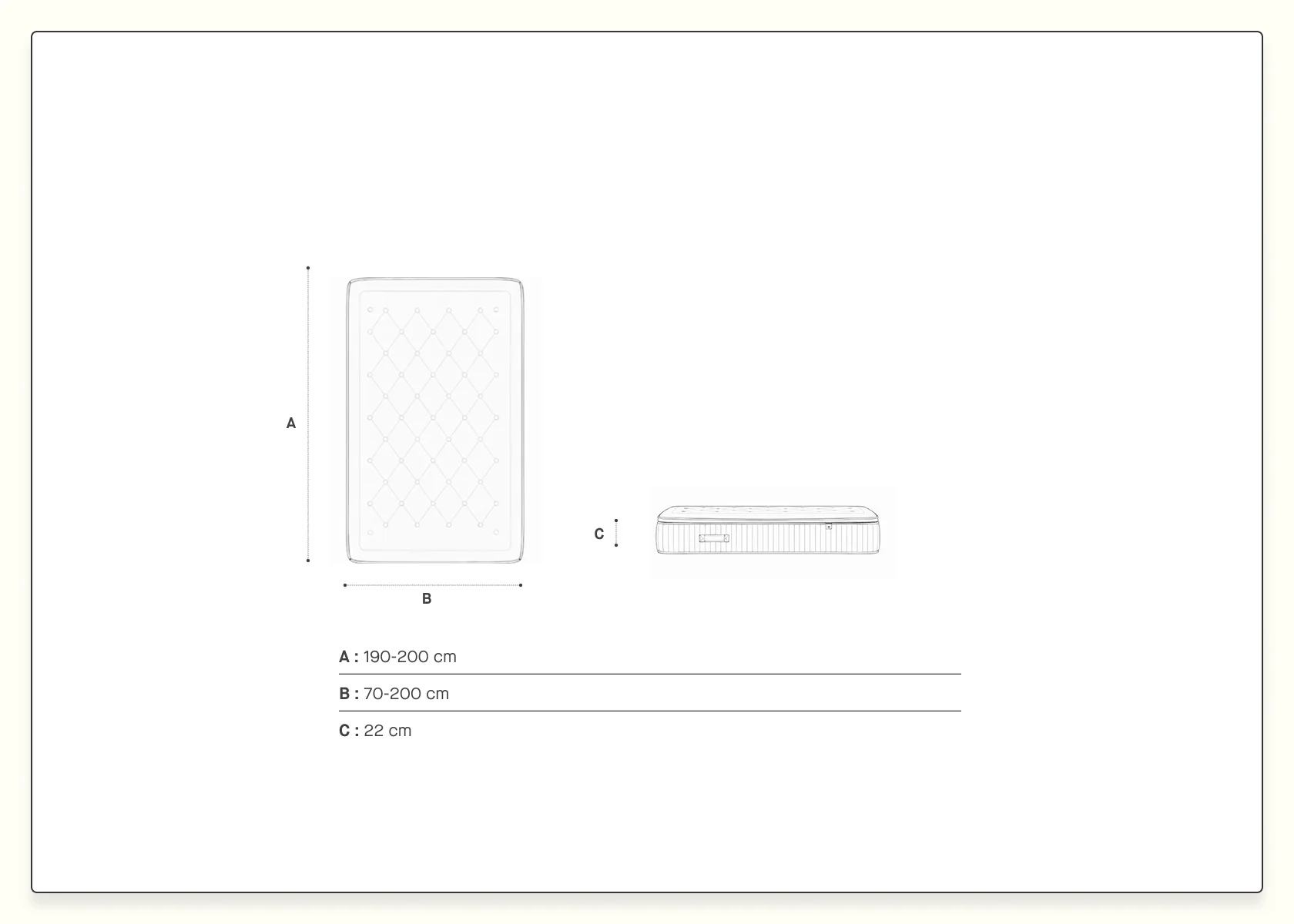 Materasso lattice naturale Kipli