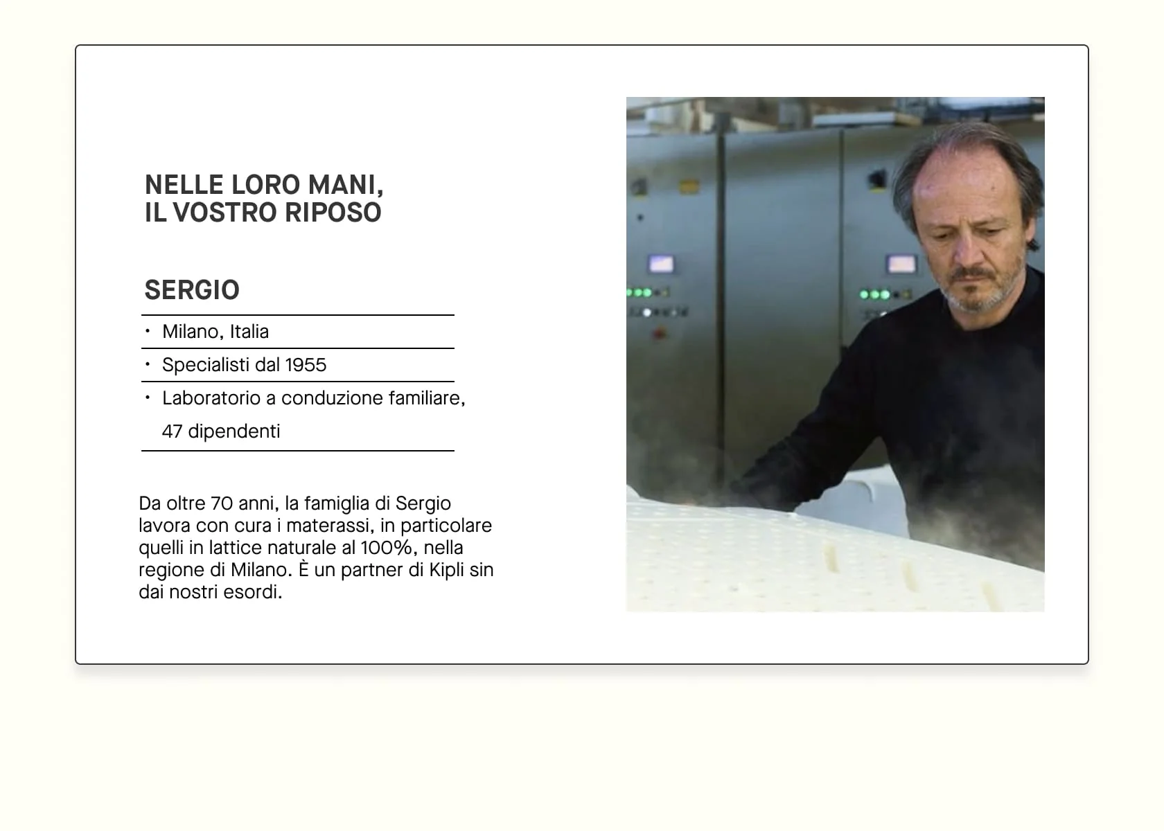 Materasso lattice naturale Kipli