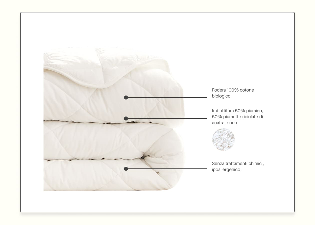 Piumone in vera piuma