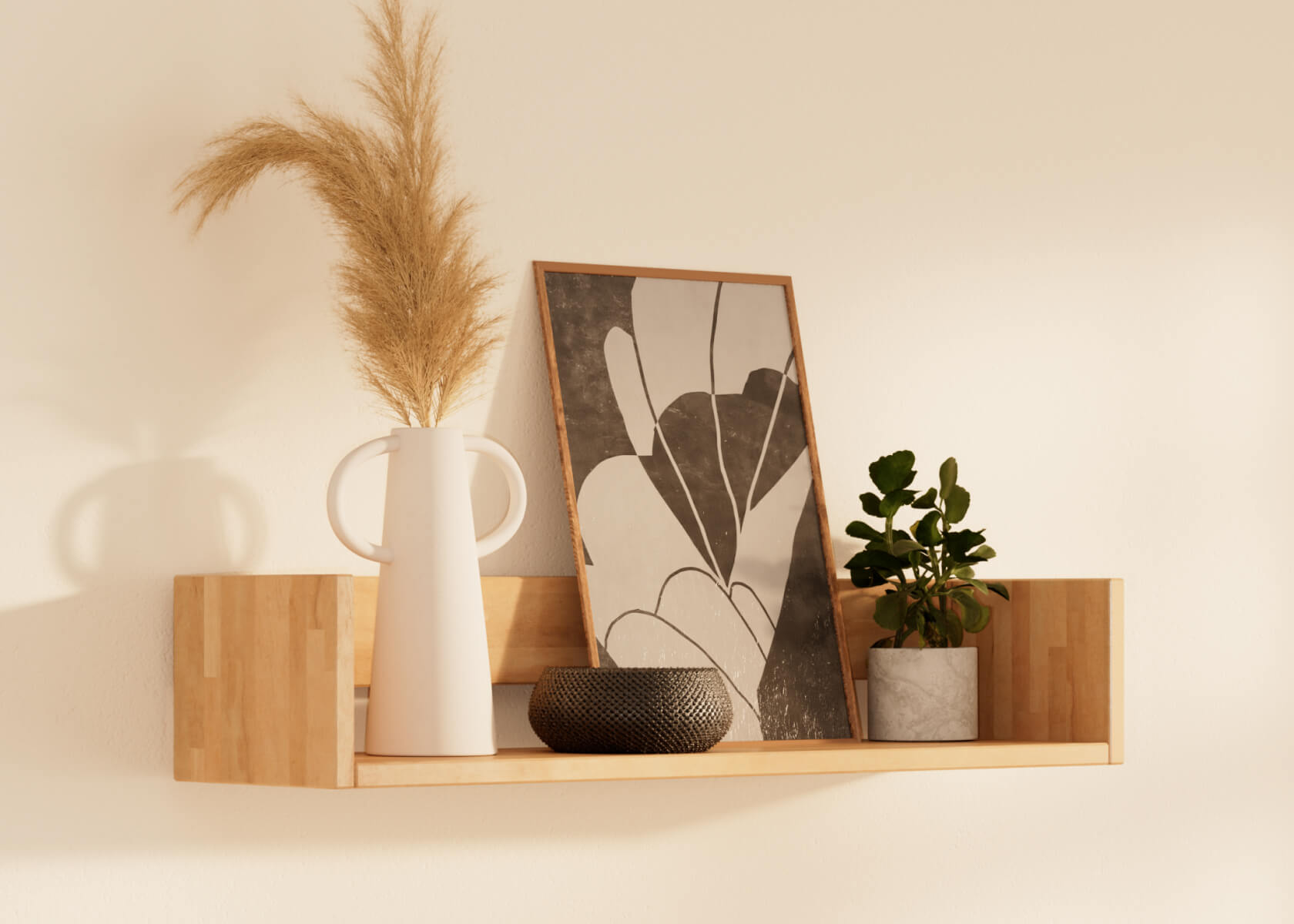 Mensola in legno massiccio AVA